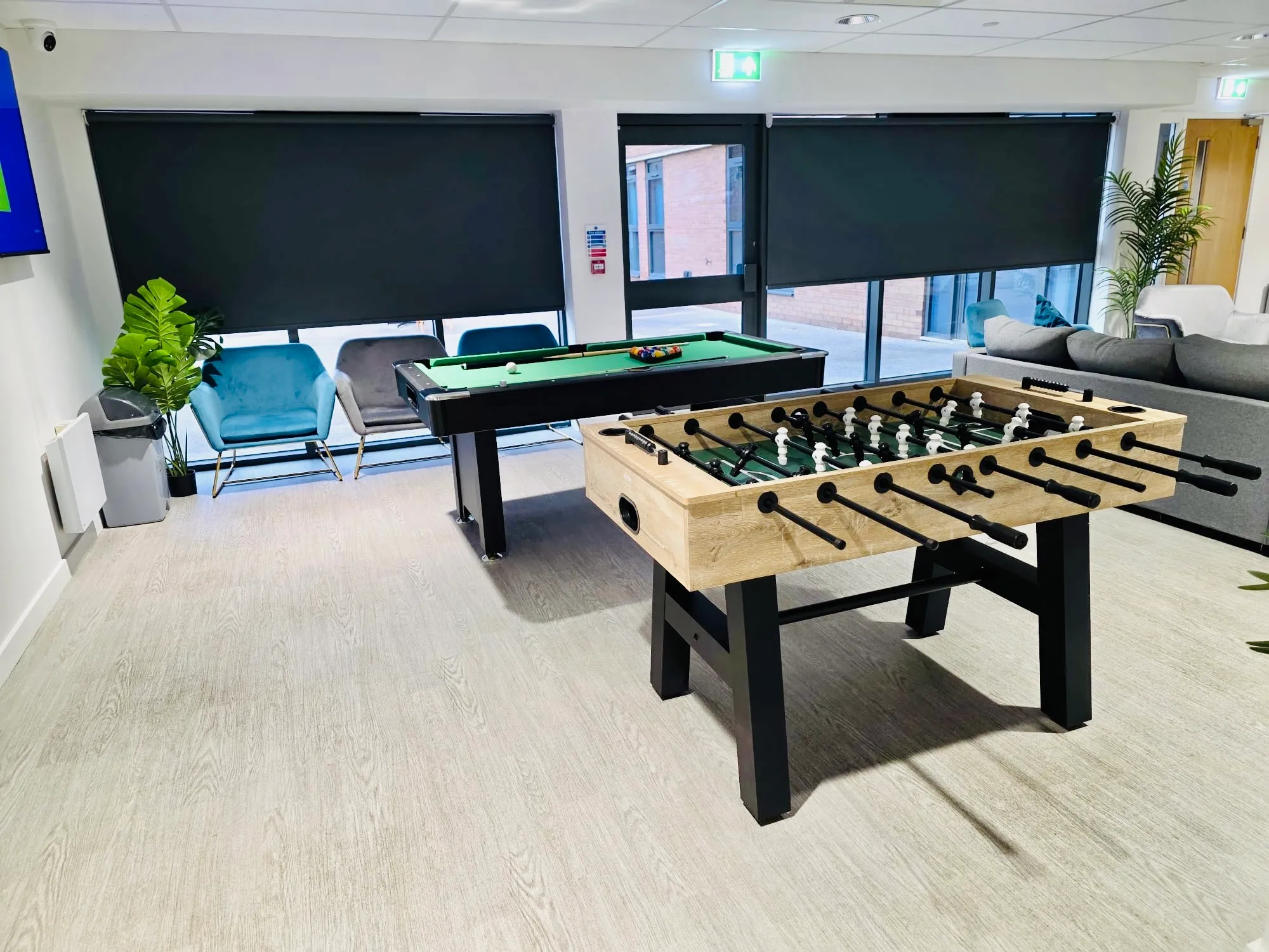 Games room at Northgate House Derby